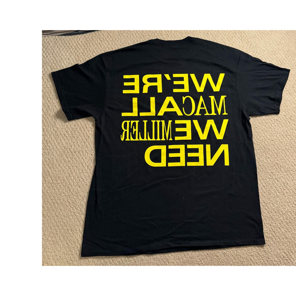 NWOT Hot Topic Mac Miller We're All We Need Black Tee - Picture 3 of 4